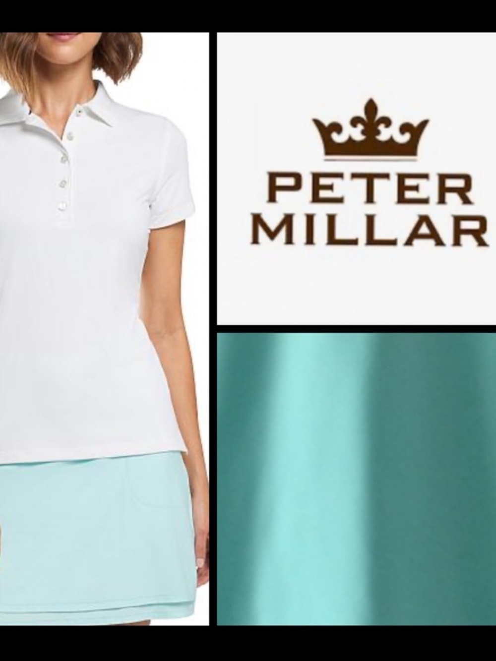 NWOT Peter Miller Sun Comfort Golf Polo